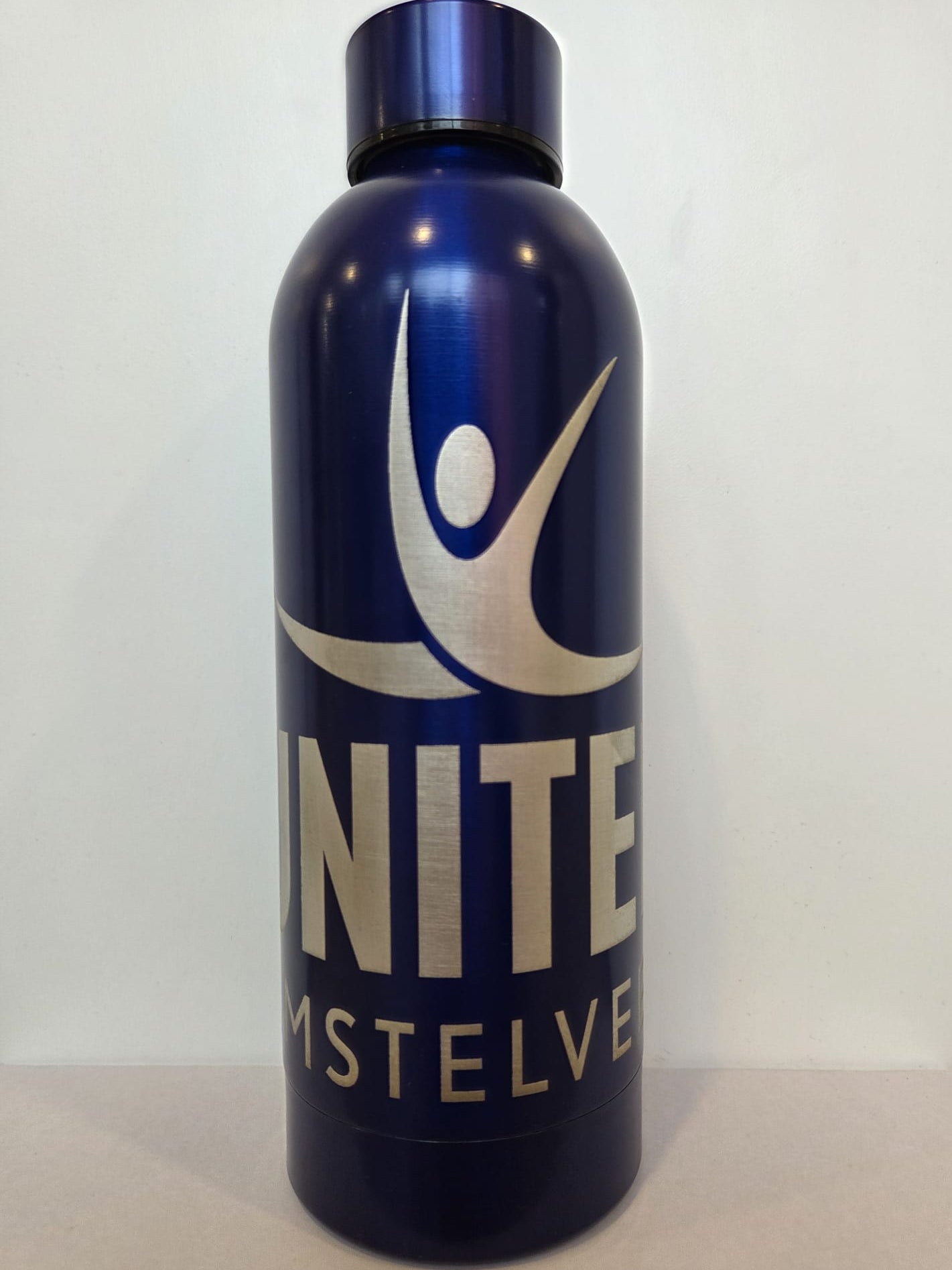 Gegraveerde Stalen Waterfles United