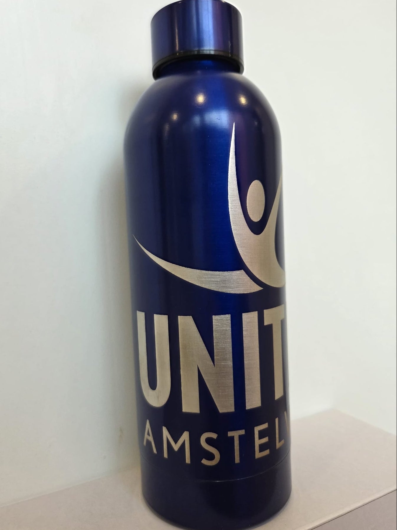 Gegraveerde Stalen Waterfles United